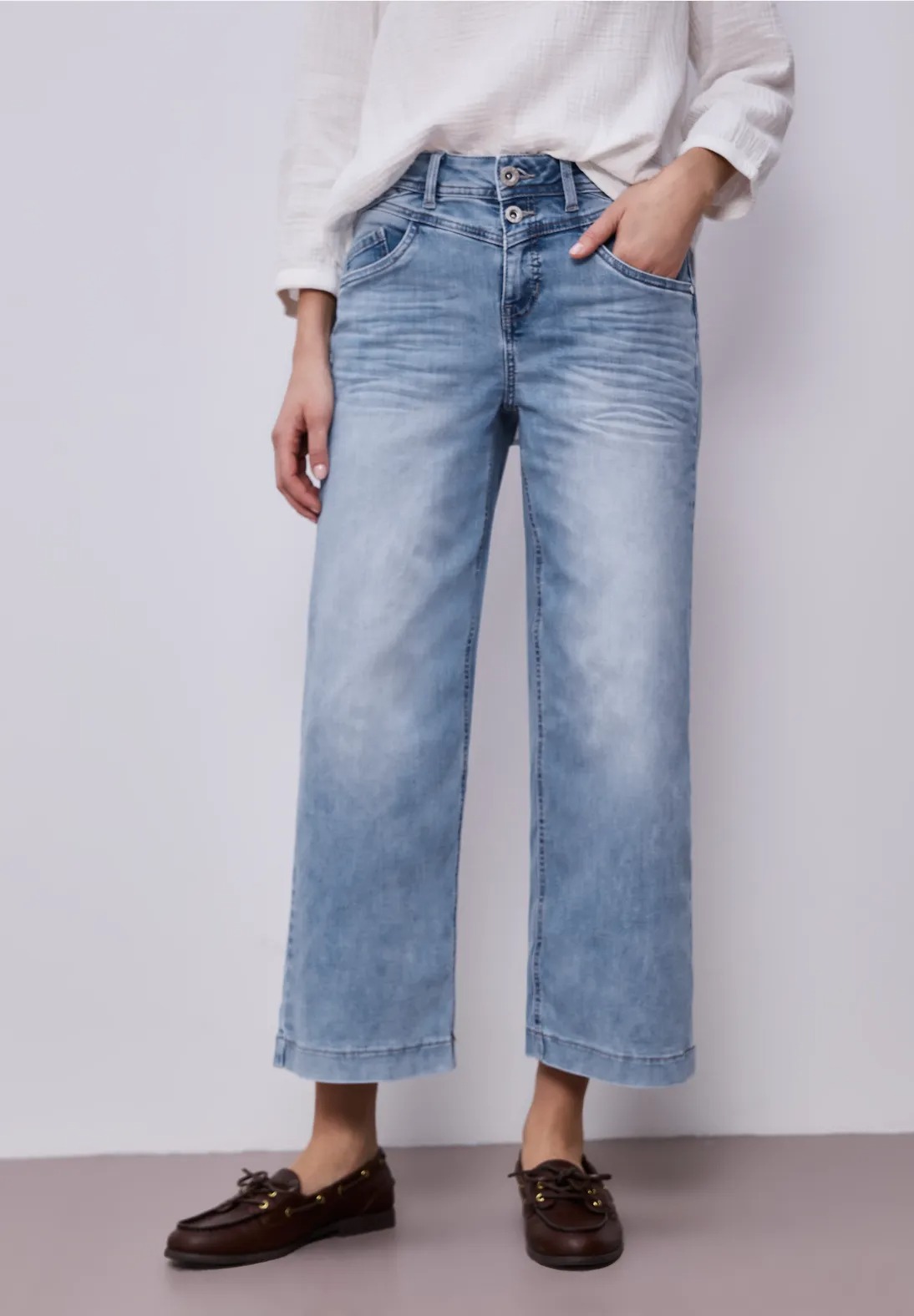 QR Style Emee Wide Leg HW - L30 - Street One