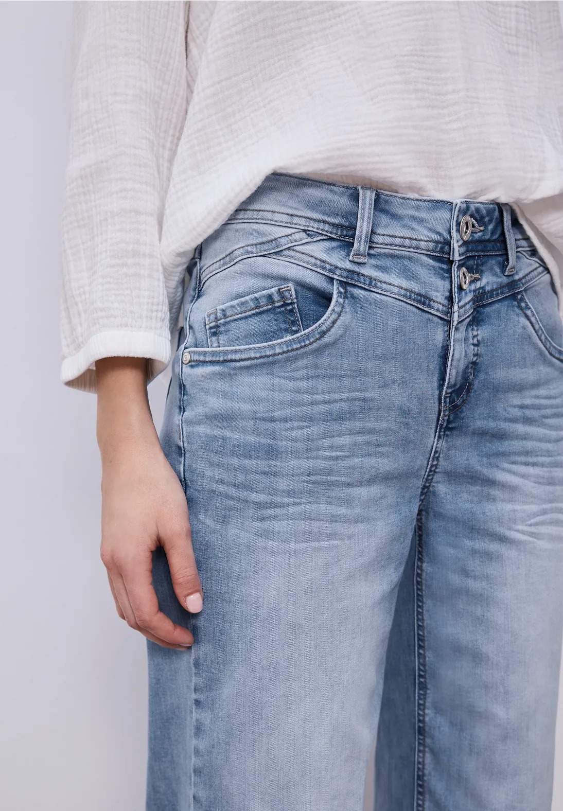 QR Style Emee Wide Leg HW - L30 - Street One - 3