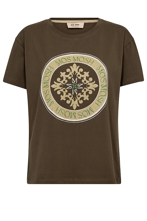 Mos Mosh - MMJudd O-SS Tee Olive Night - 4