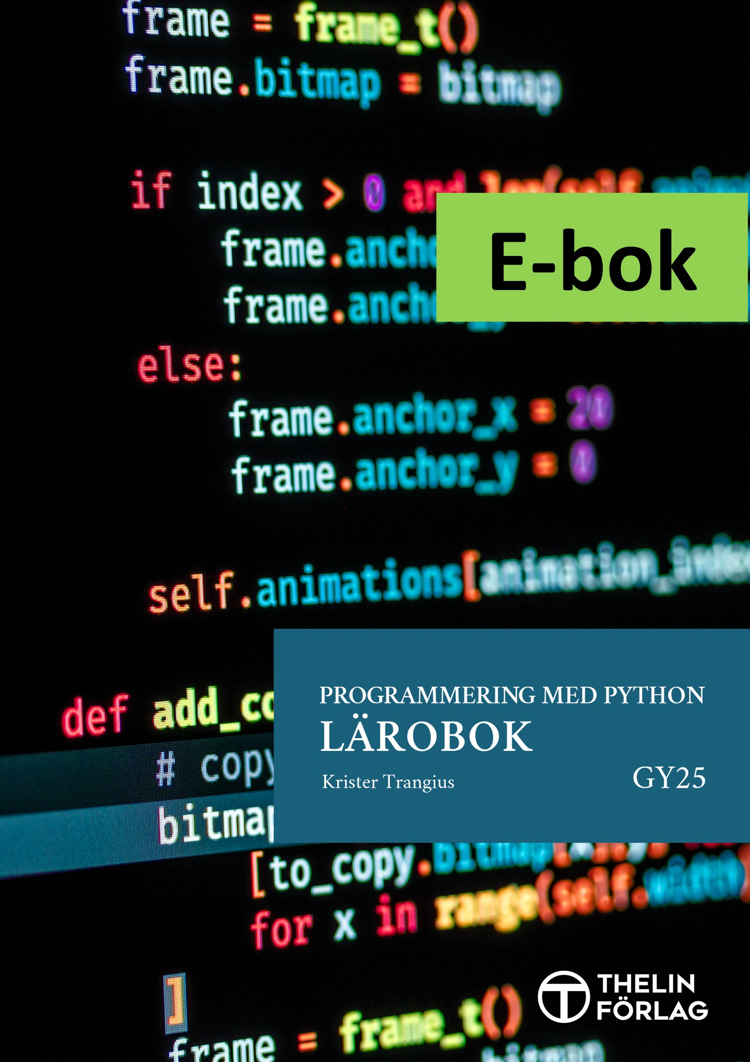 Programmering med Python Gy25 - Lärobok E-bok Elevlicens