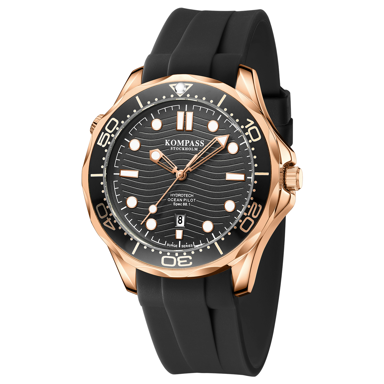 Kompass Ocean Pilot Rose Gold Black - 3