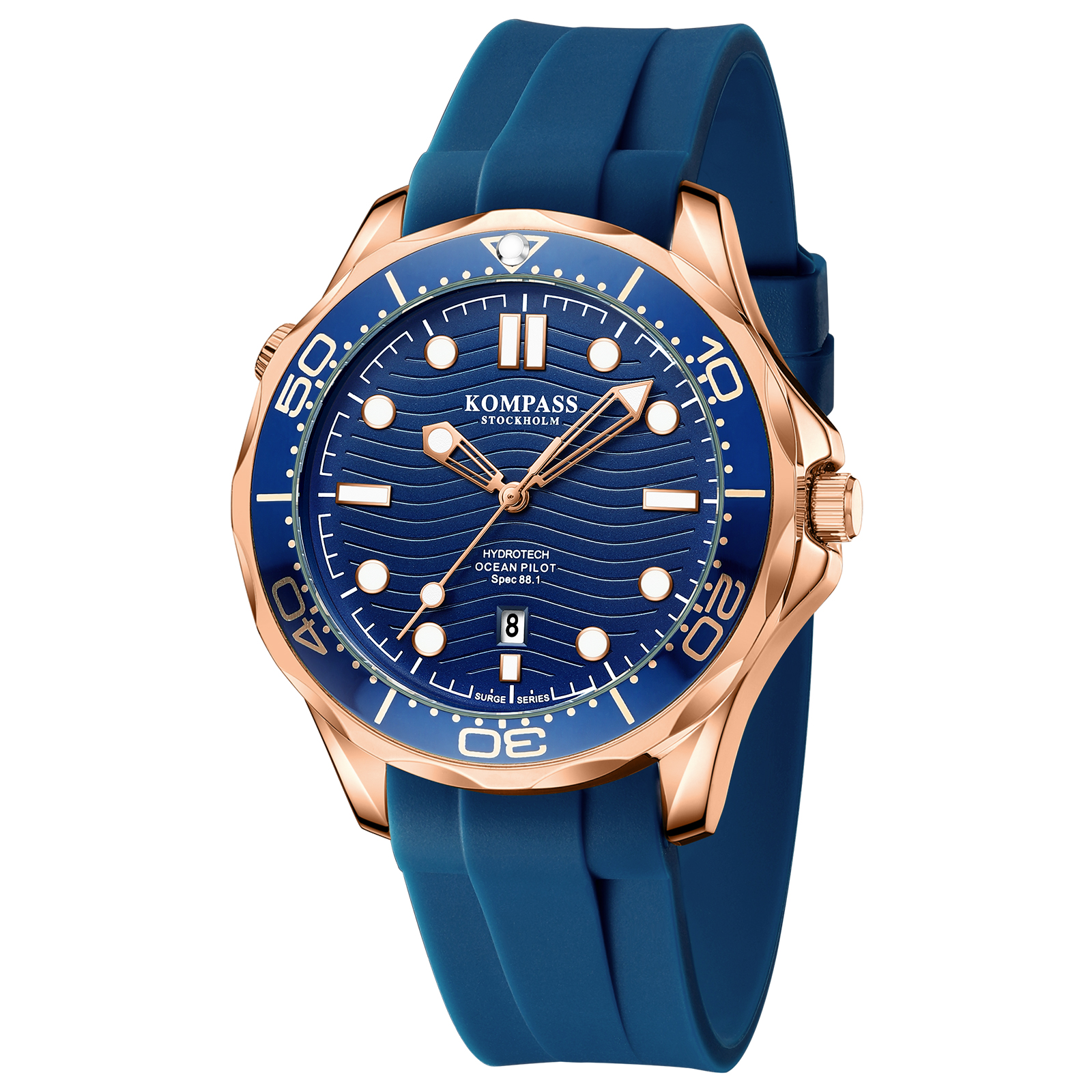 Kompass Ocean Pilot Rose Gold Blue - 3