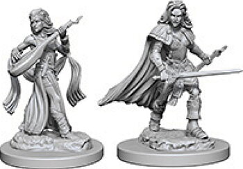 Human Female Bard Pathfinder Deep Cuts Miniatures