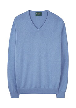 Tröja v-hals ljusblå från Alan Paine