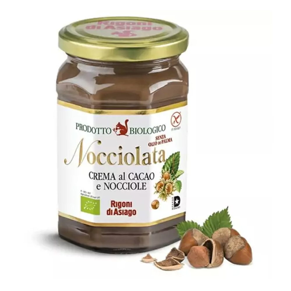 Rigoni, Hasselnötskräm ljus Eko - 250g