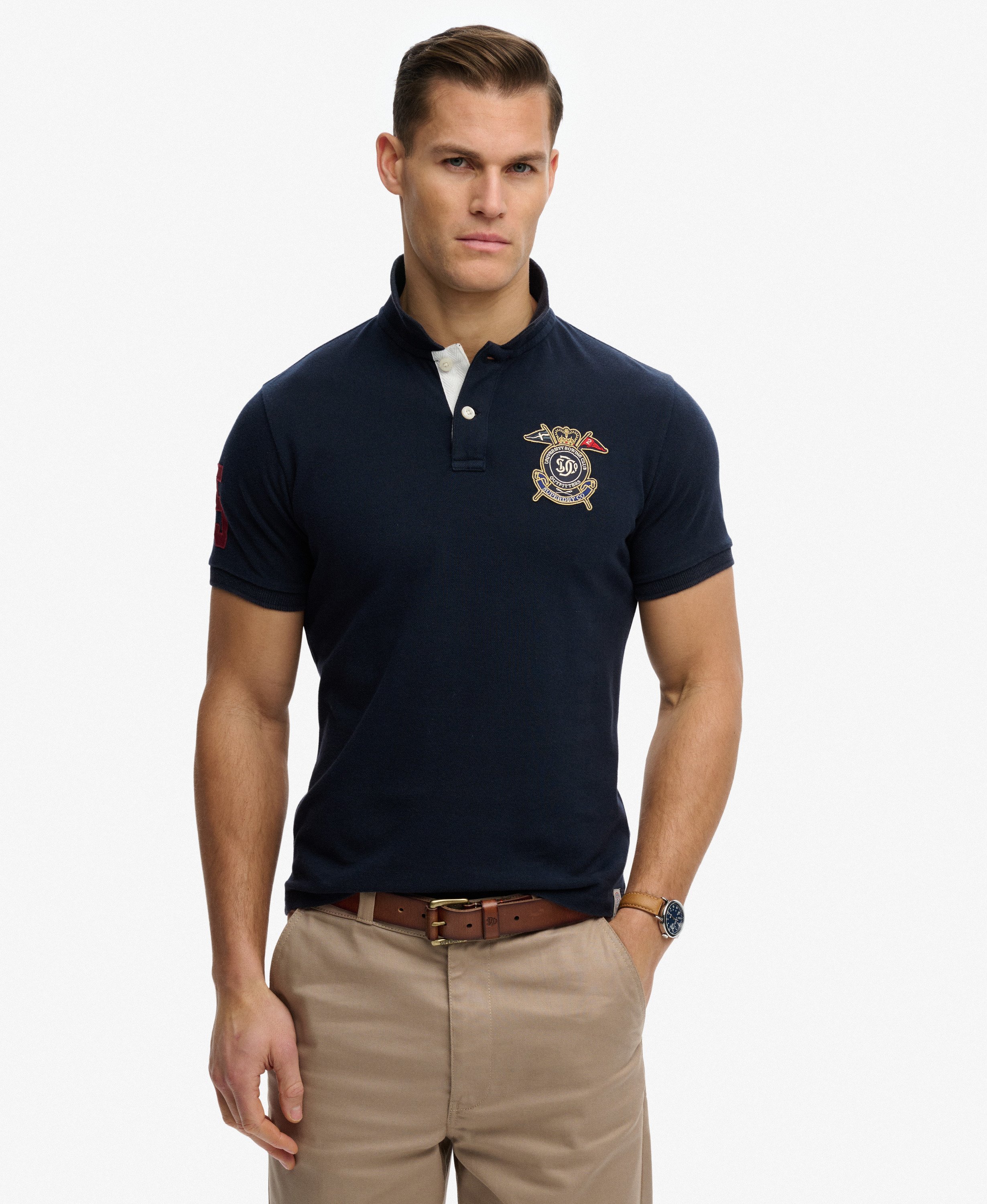 Superdry - Crest Polo - Darkest Navy