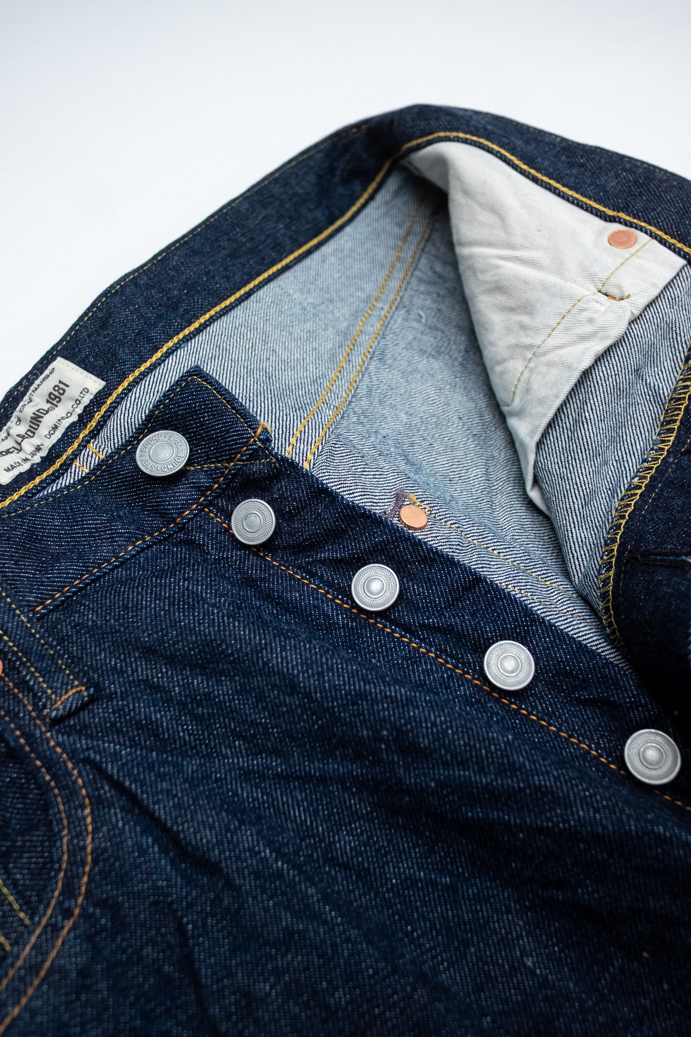 Spellbound - 5 Pocket Selvedge Regular Straight Jeans One Wash - 6