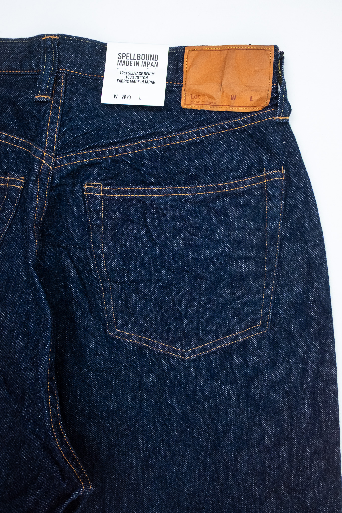 Spellbound - 5 Pocket Selvedge Wide Tapered Jeans One Wash - 9