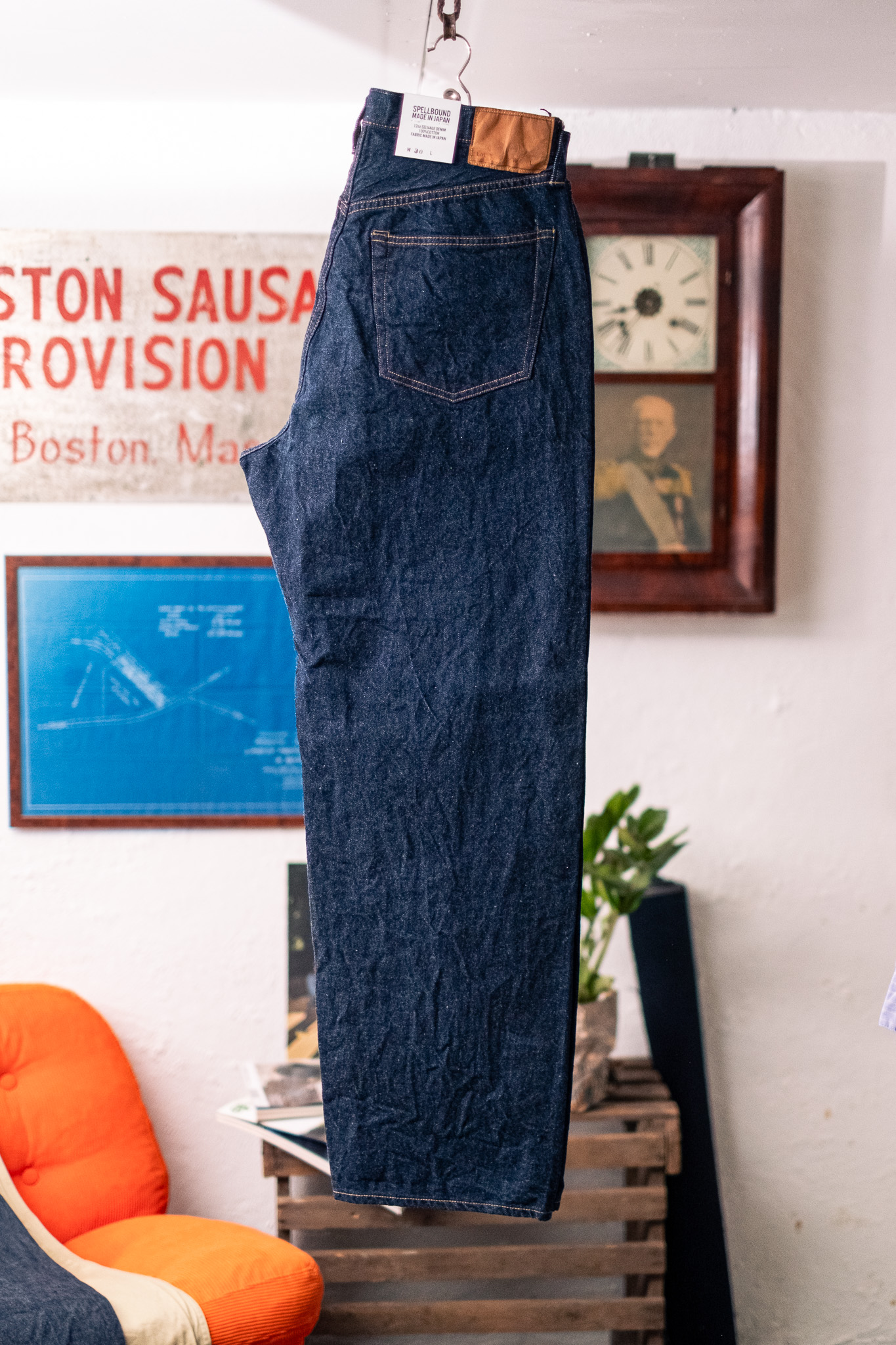 Spellbound - 5 Pocket Selvedge Wide Tapered Jeans One Wash