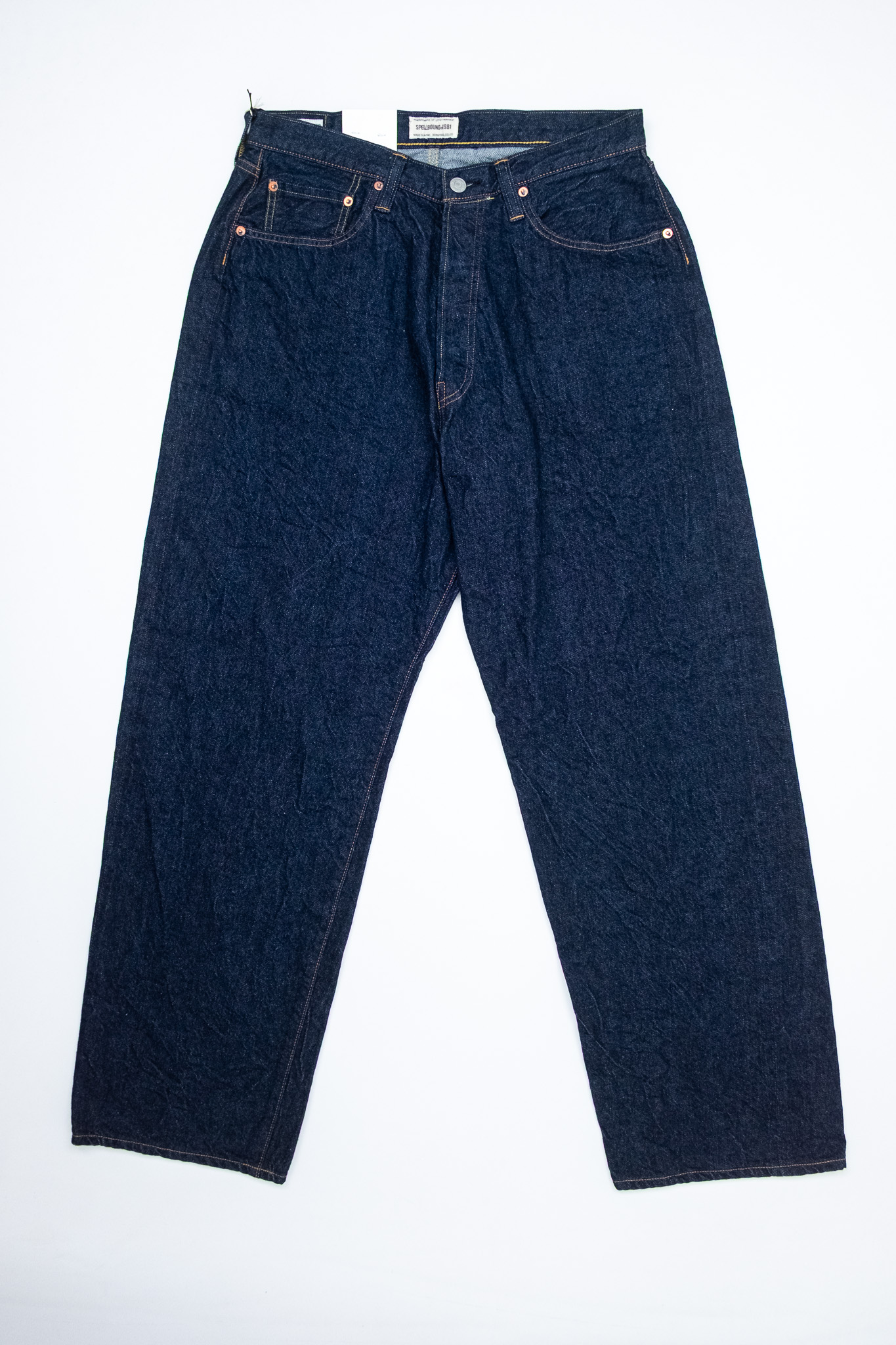 Spellbound - 5 Pocket Selvedge Wide Tapered Jeans One Wash - 2