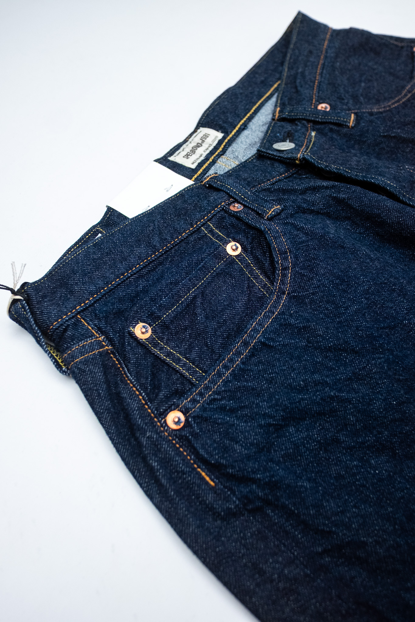 Spellbound - 5 Pocket Selvedge Wide Tapered Jeans One Wash - 5