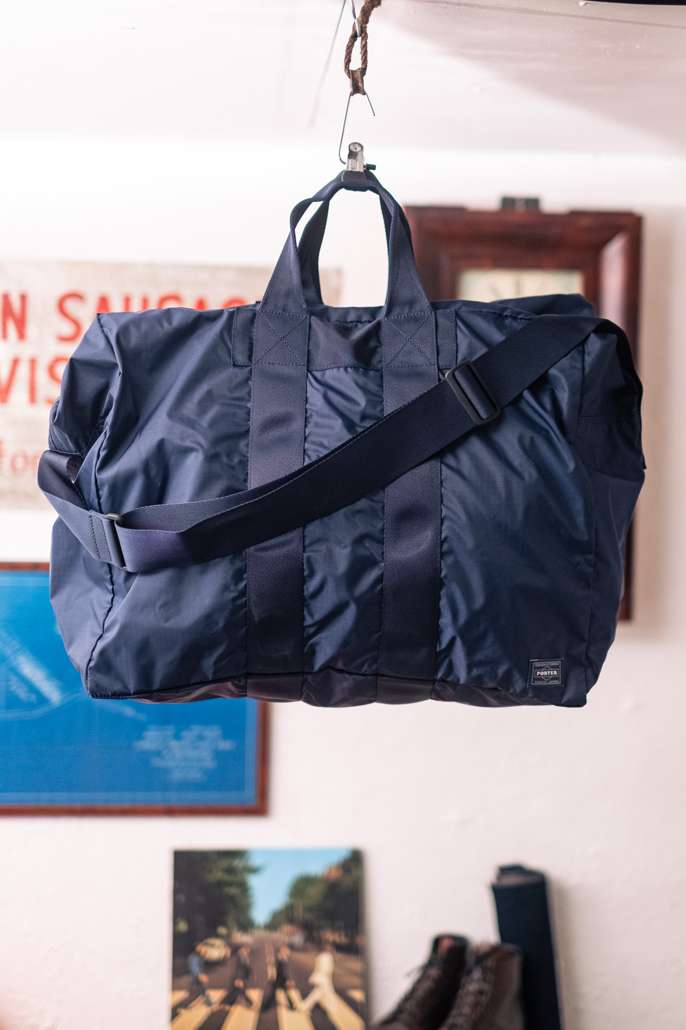 Porter Yoshida - Flex 2Way Duffle Bag Navy