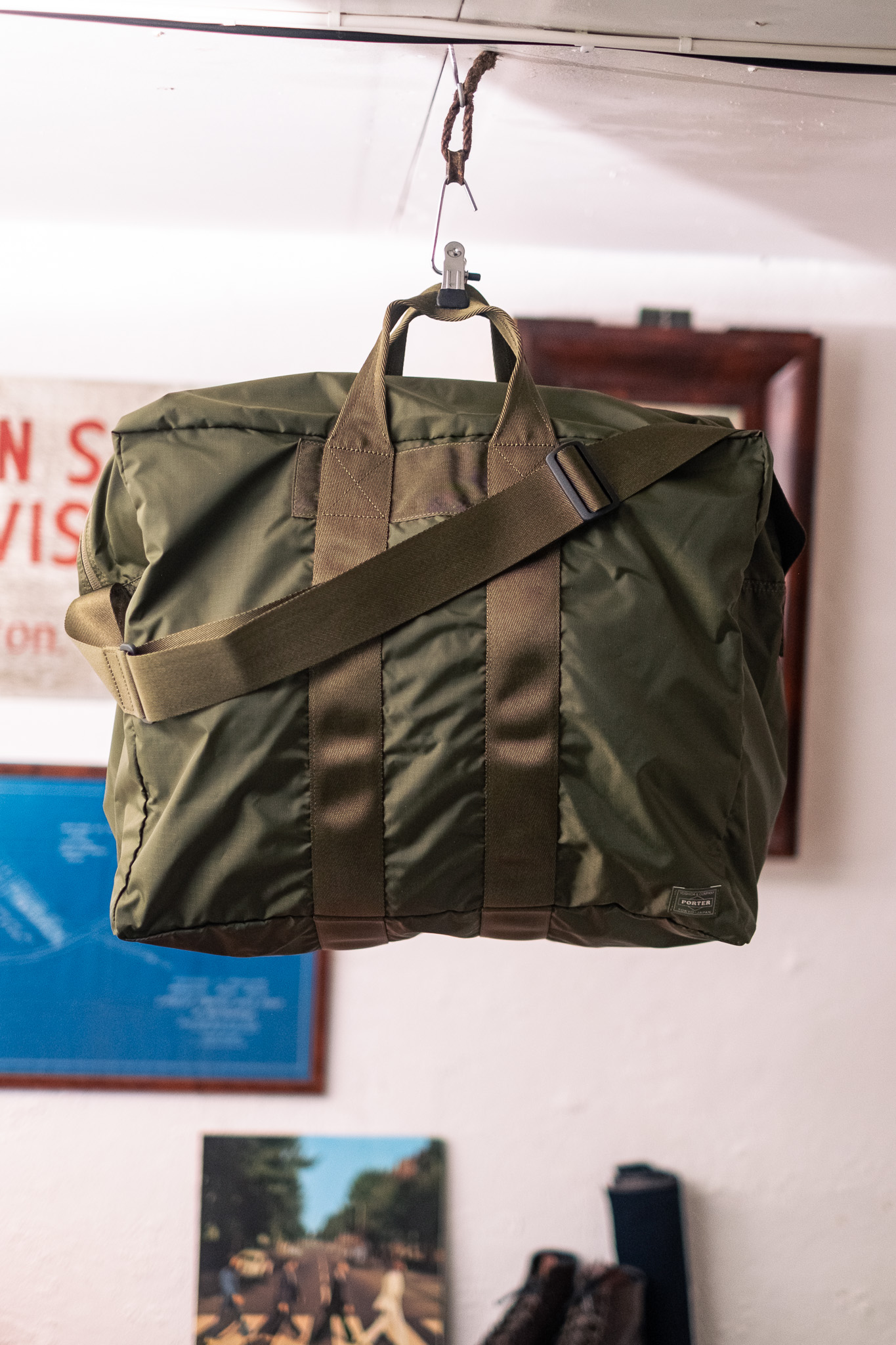 Porter Yoshida - Flex 2Way Duffle Bag Olive Drab