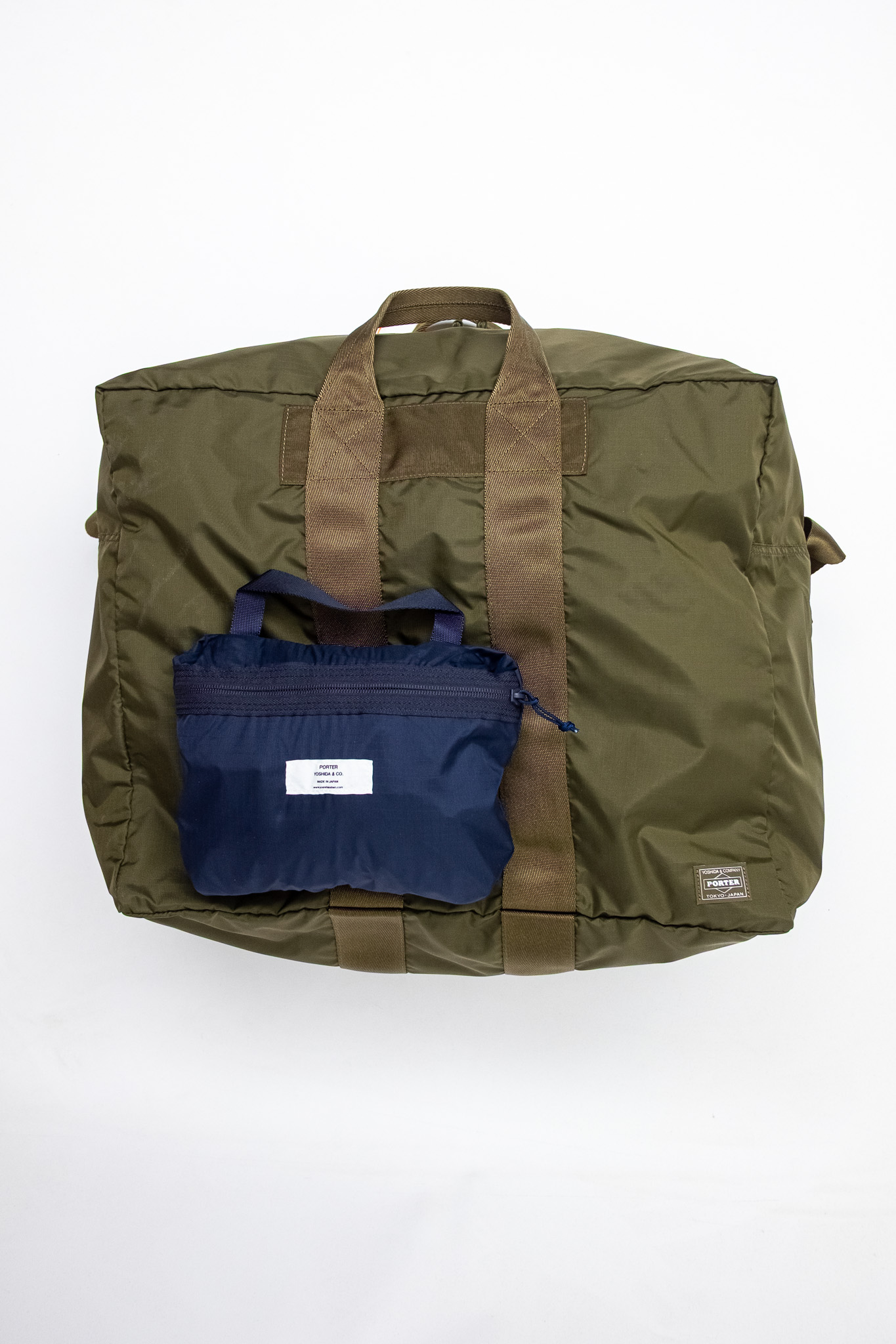 Porter Yoshida - Flex 2Way Duffle Bag Olive Drab - 6