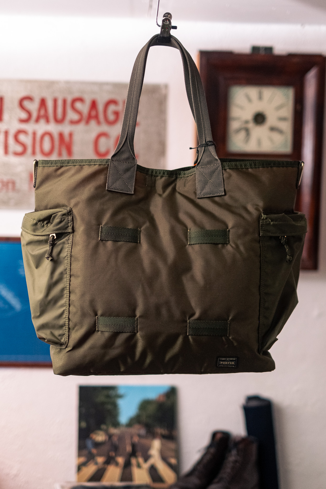 Porter Yoshida - Force 2Way Tote Bag Olive Drab