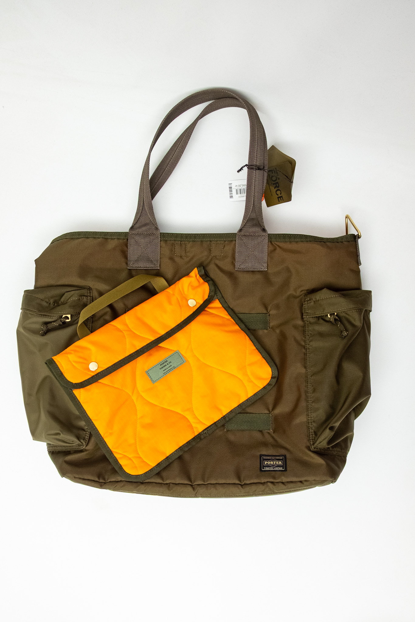 Porter Yoshida - Force 2Way Tote Bag Olive Drab - 8