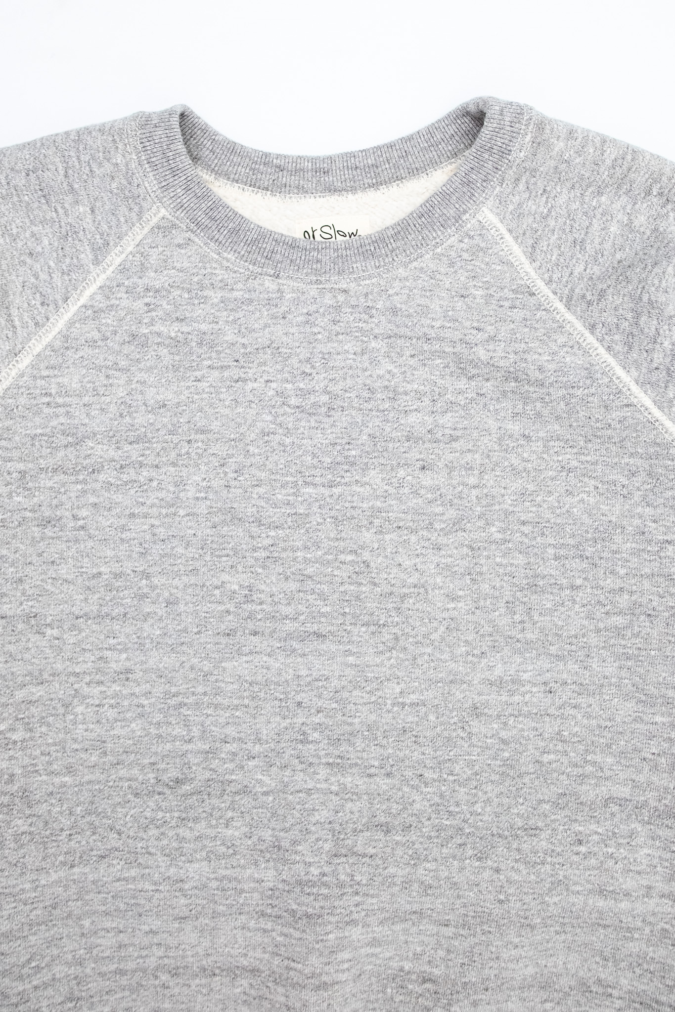 Orslow - Loopwheel Crewneck Sweatshirt Heather Grey - 3