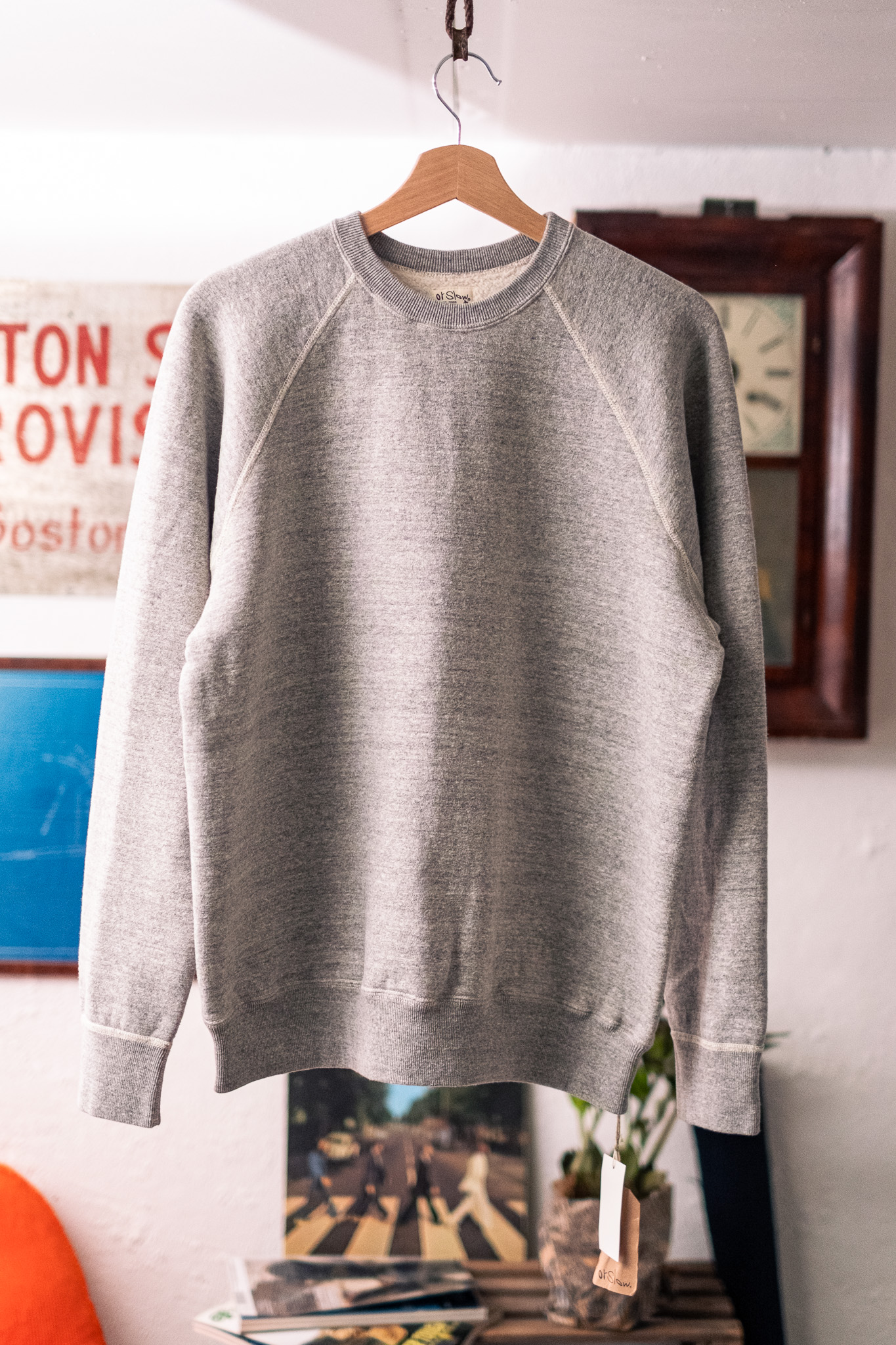 Orslow - Loopwheel Crewneck Sweatshirt Heather Grey