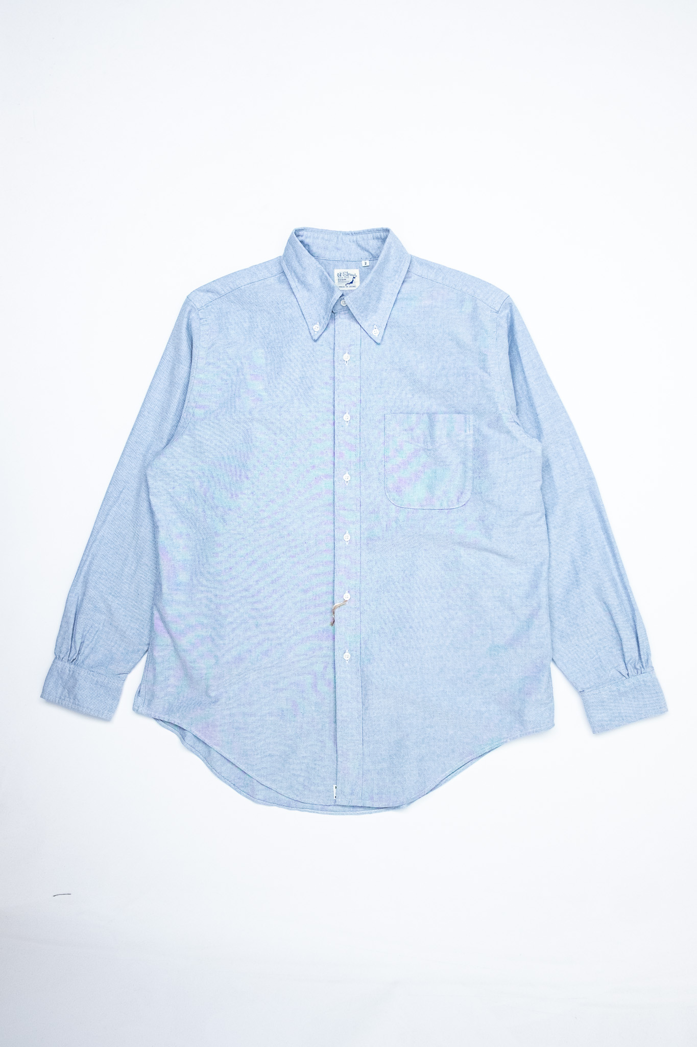 Orslow - Oxford Standard Button Down Shirt Light Blue - 2