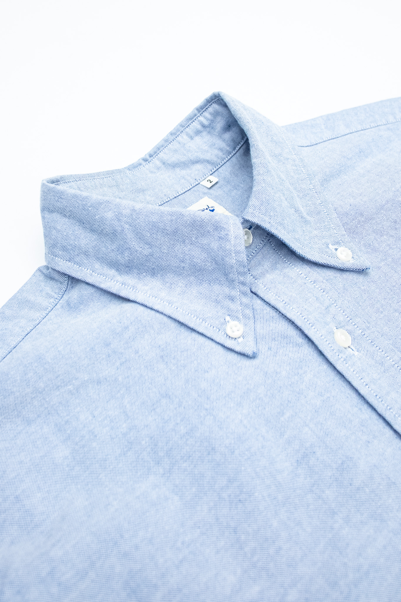 Orslow - Oxford Standard Button Down Shirt Light Blue - 4