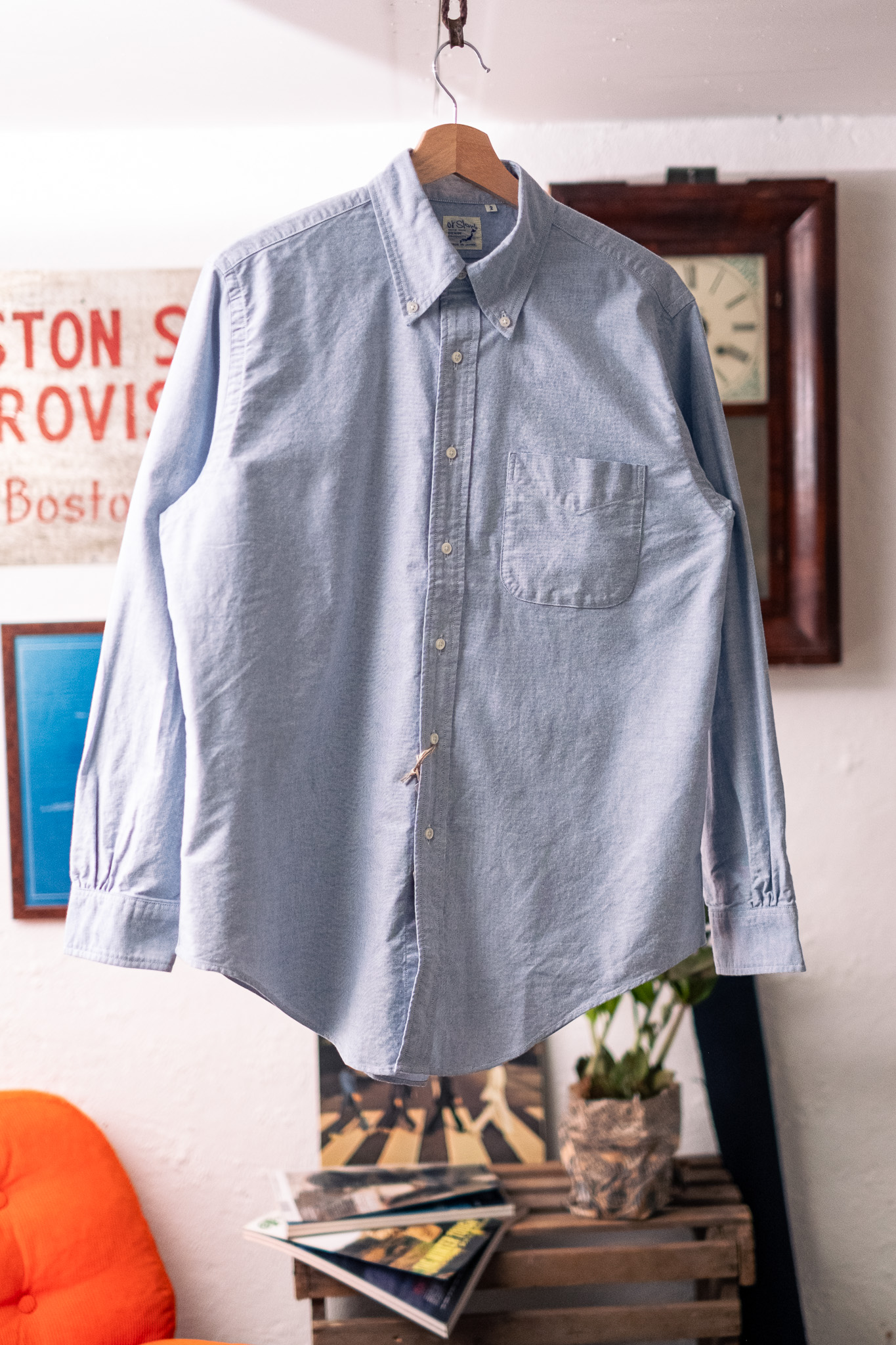 Orslow - Oxford Standard Button Down Shirt Light Blue
