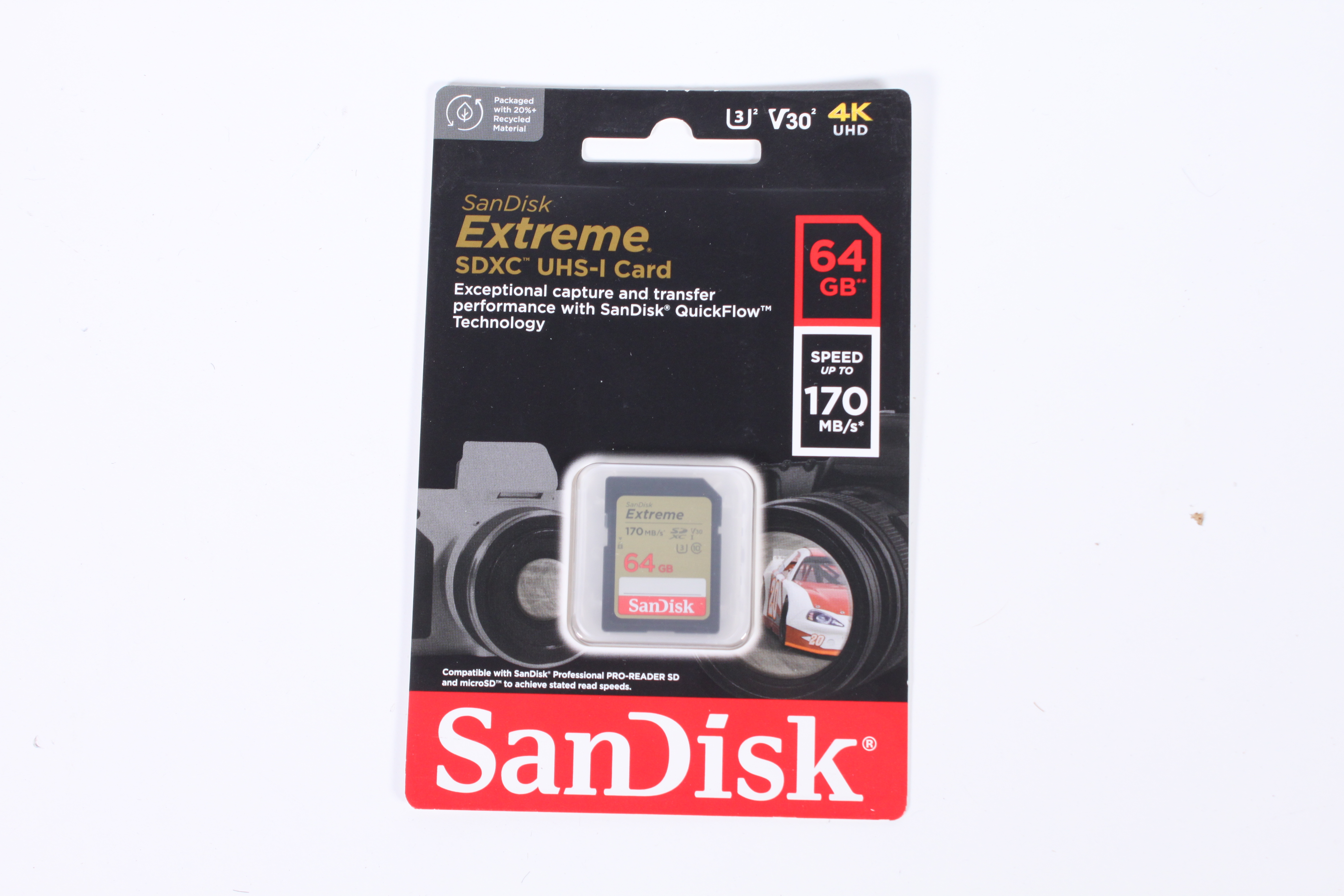 Sandisk Extreme SDXC 64GB 170MB/s - UTFÖRSÄLJNING