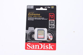 Sandisk Extreme SDXC 64GB 170MB/s - UTFÖRSÄLJNING
