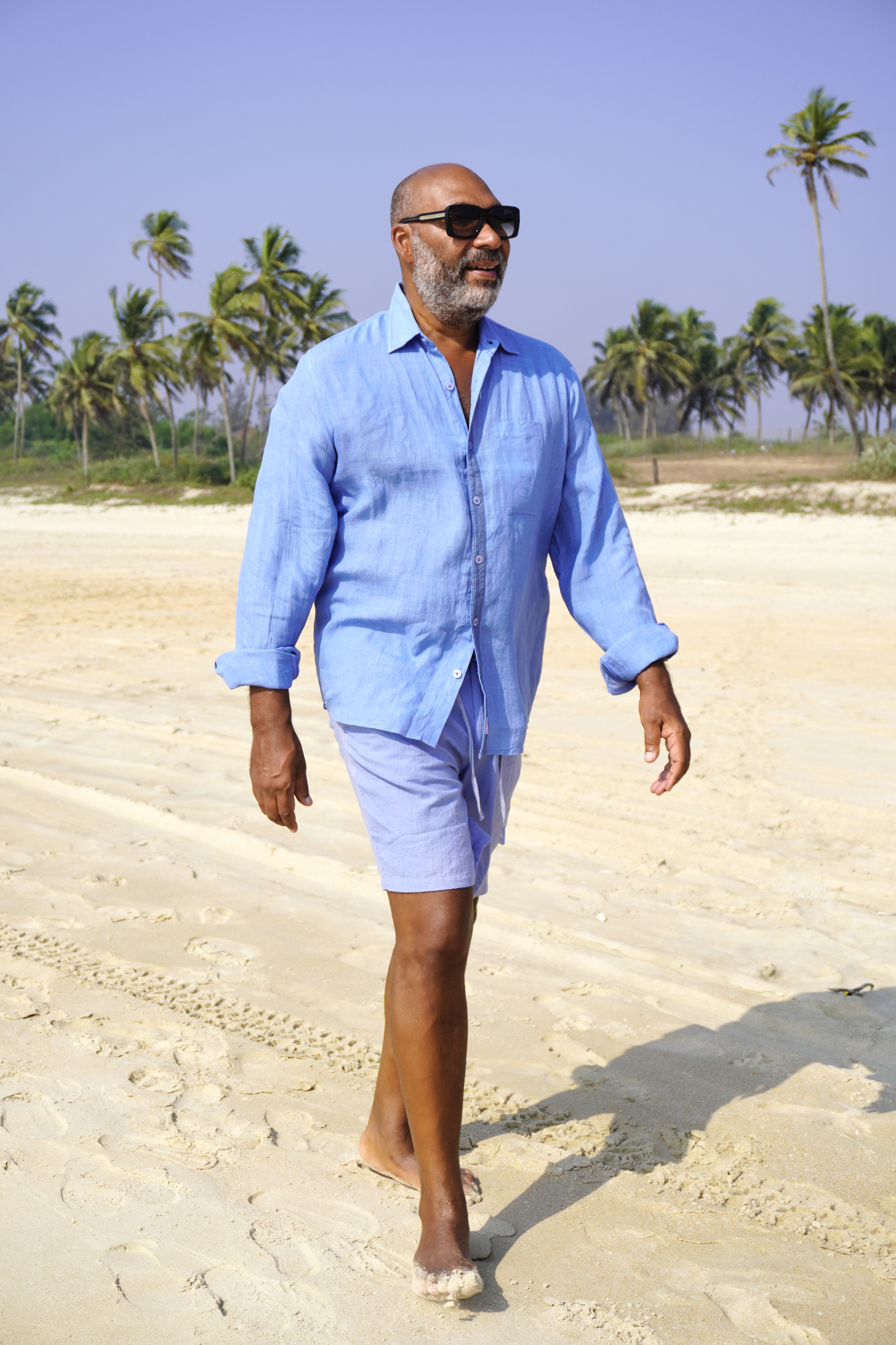 JOE SHIRT LINEN ARUBA BLUE - 3