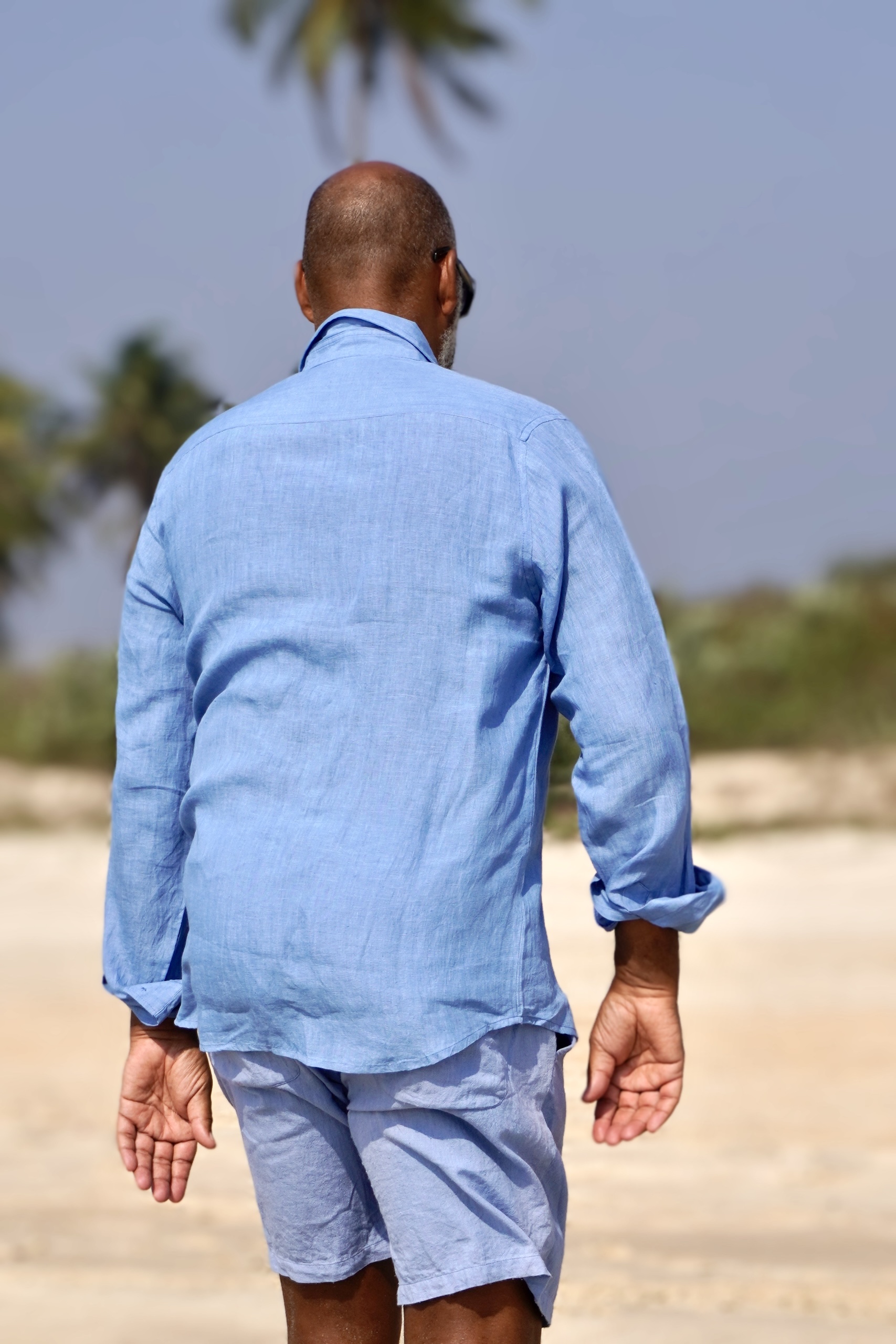 JOE SHIRT LINEN ARUBA BLUE - 7