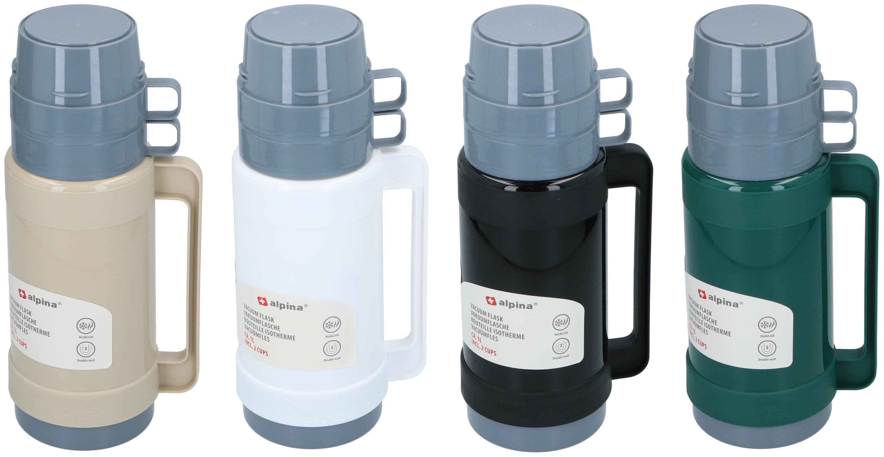 Termos 1 liter med muggar