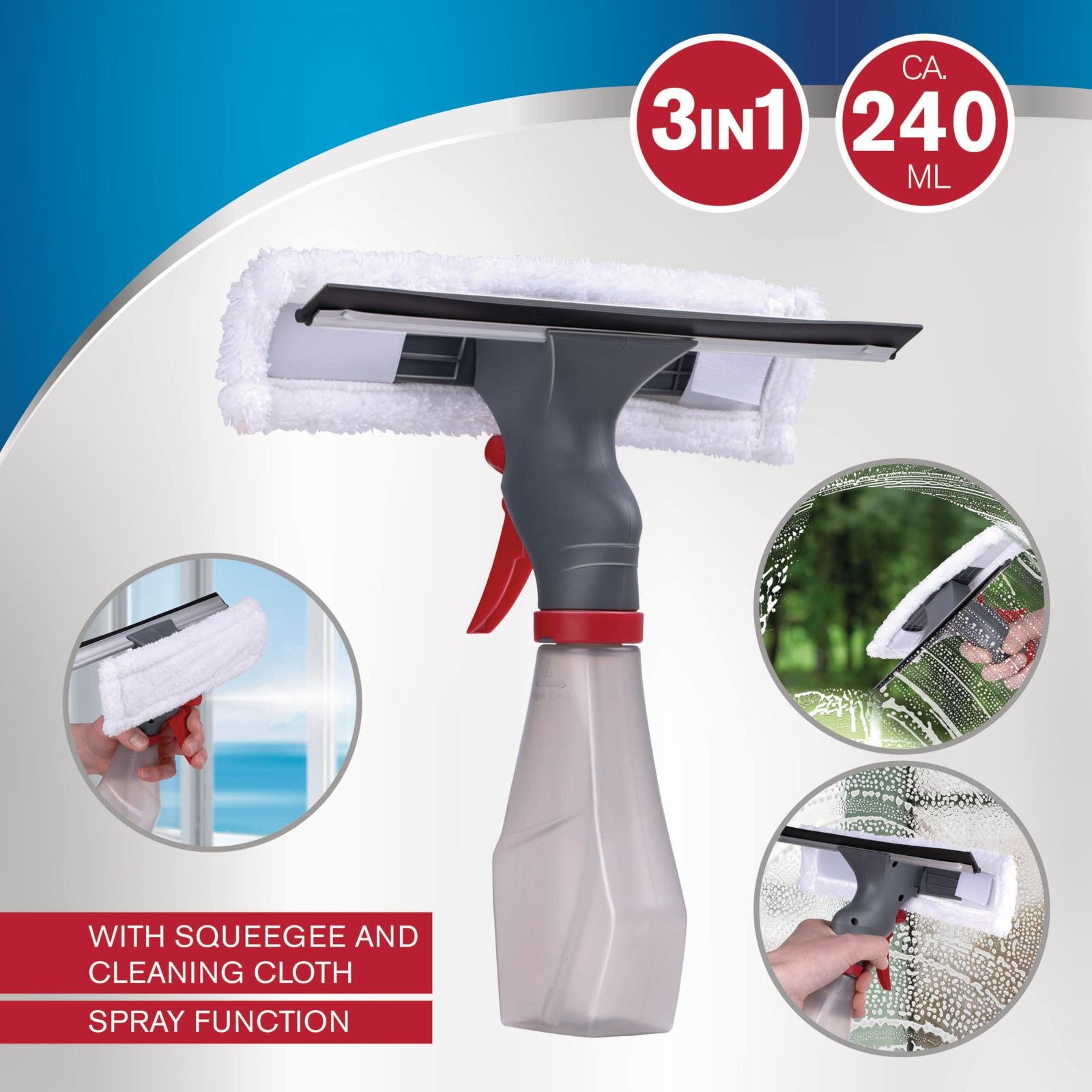 Fönstertvätt Spray 3-i-1 240 ml - 7