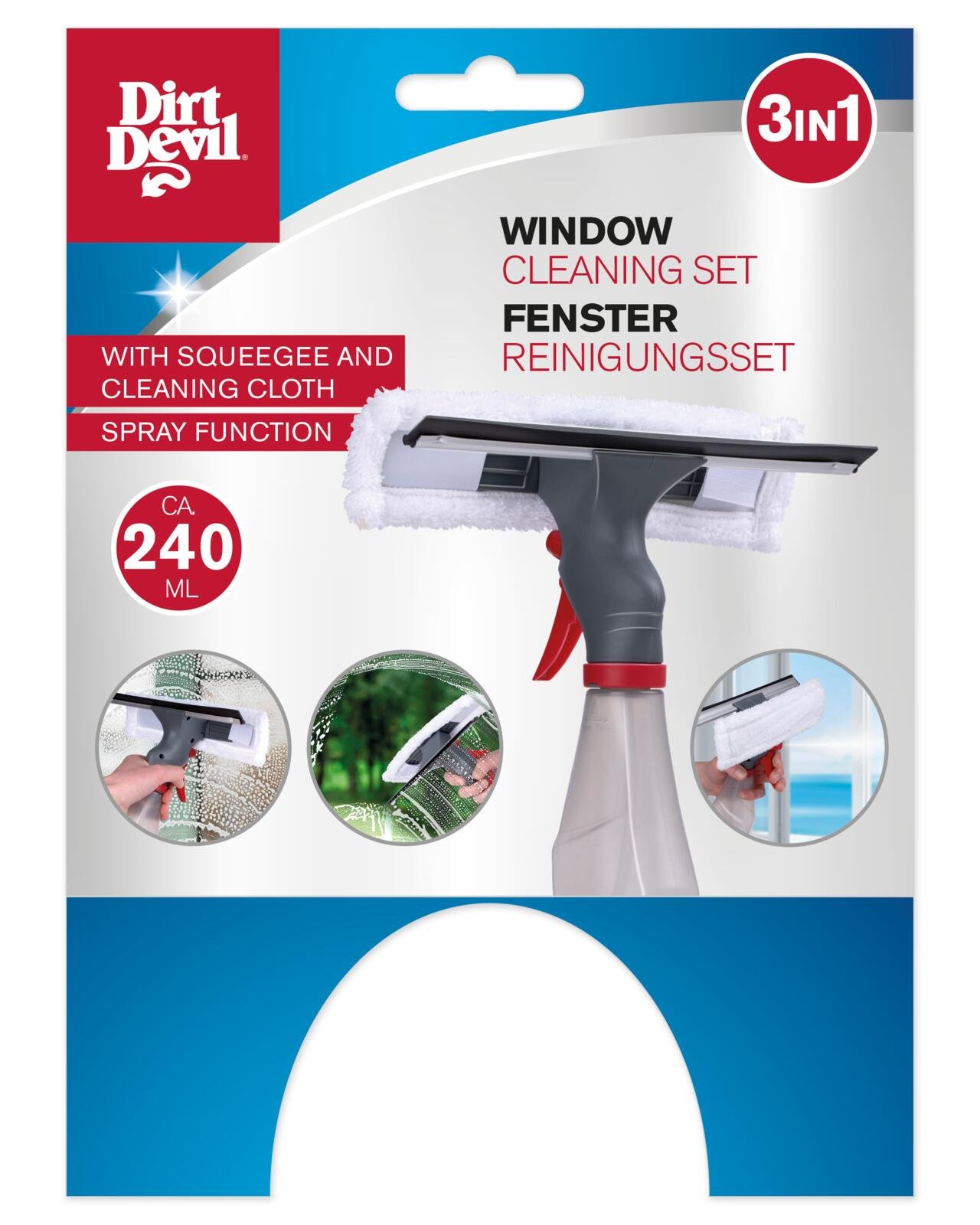 Fönstertvätt Spray 3-i-1 240 ml - 6