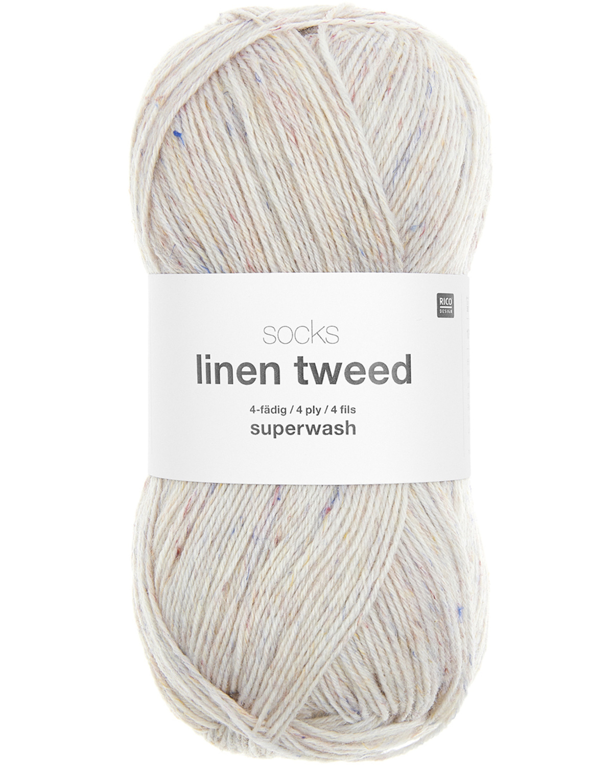 Socks linen tweed -Cream 01