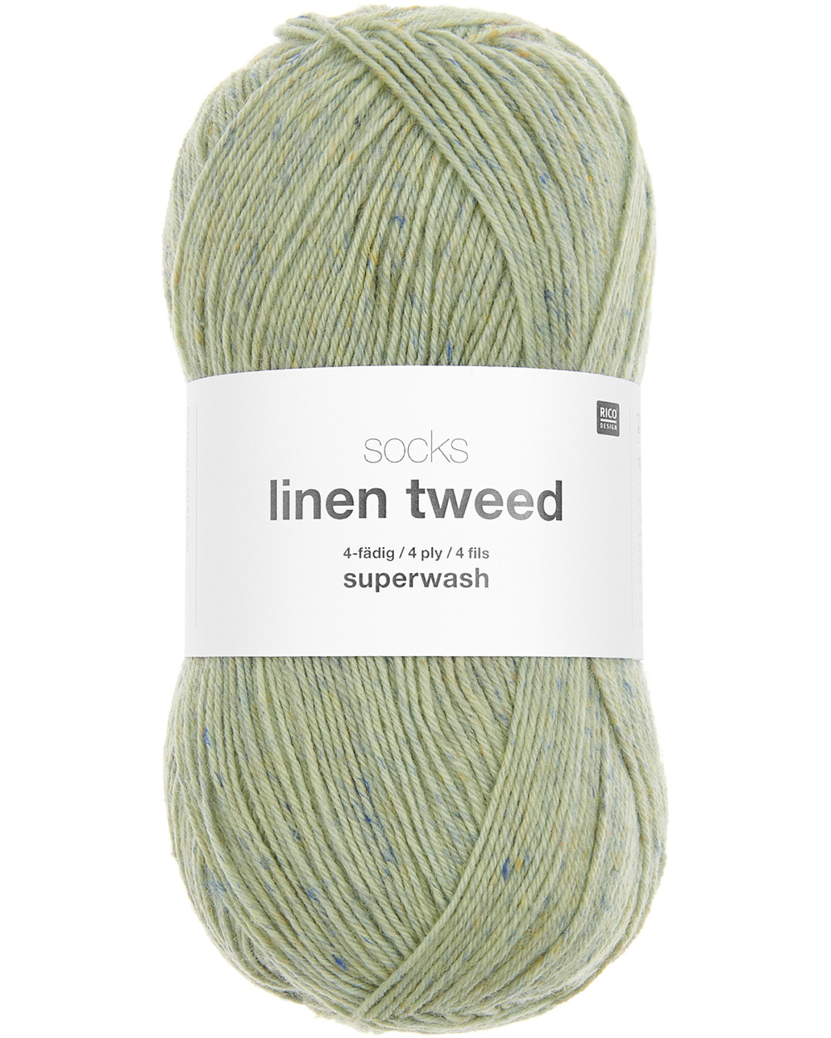 Socks linen tweed -Olive 06