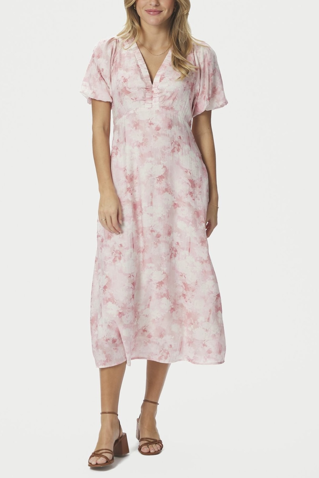 Neo Noir - Illana  Floral Fusion Dress Rose