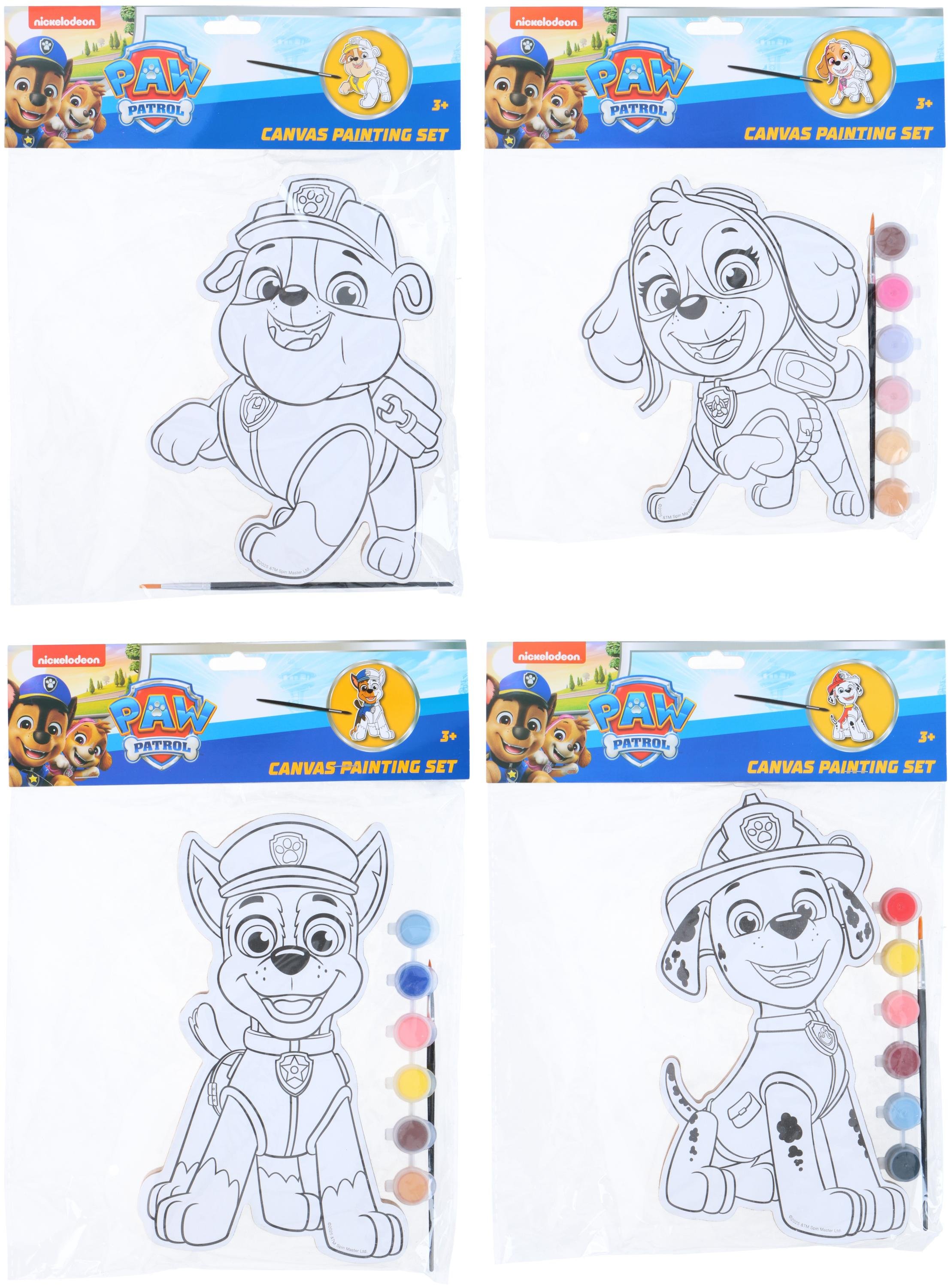 Paw Patrol Canvas målar-set