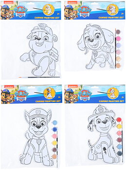 Paw Patrol Canvas målar-set