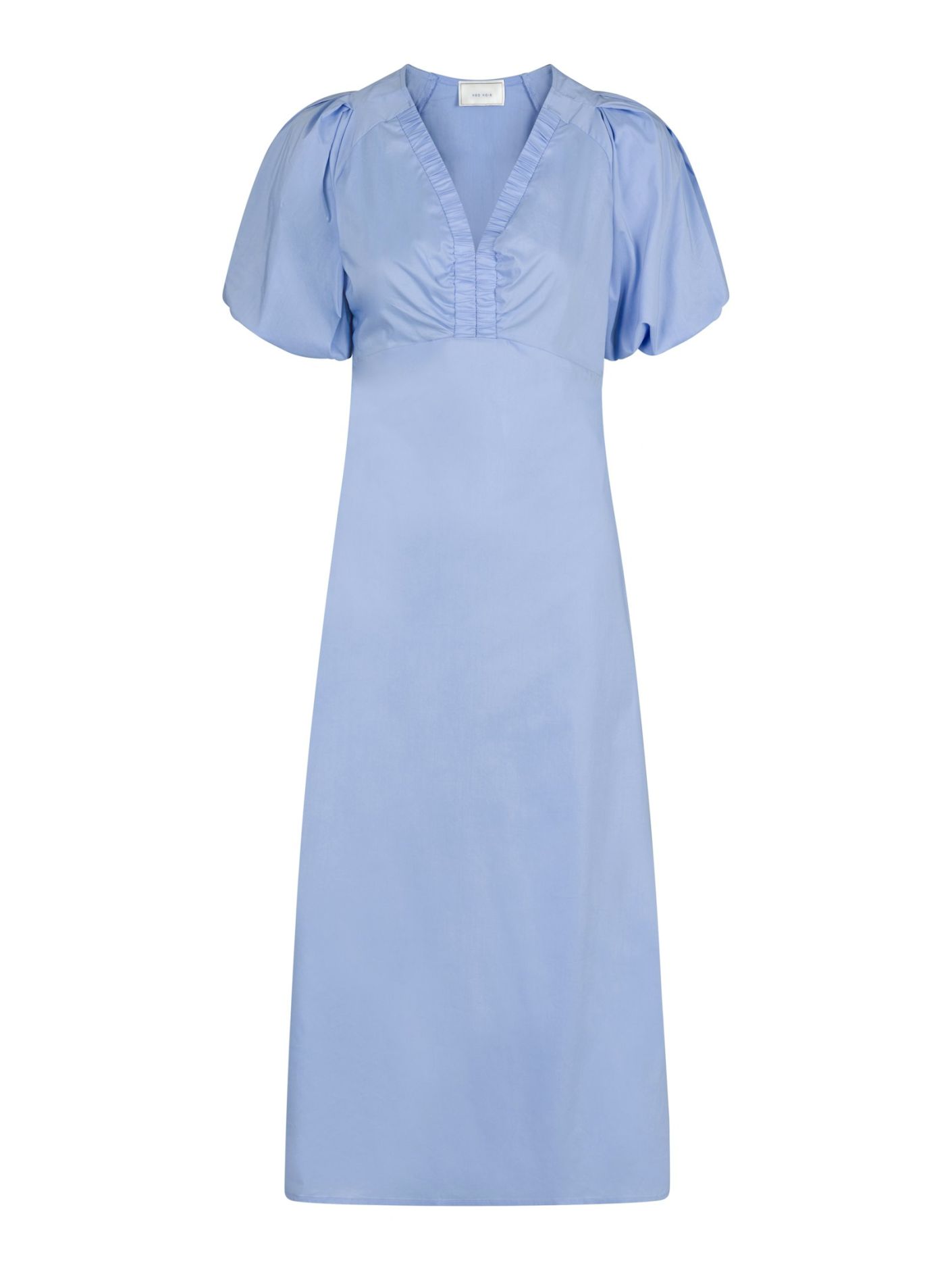 Neo Noir - Illana Poplin Dress Sky Blue - 4