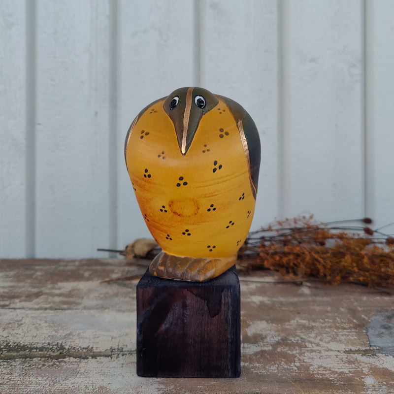 Fågel Fenix Ossian gul av Lisa Larson