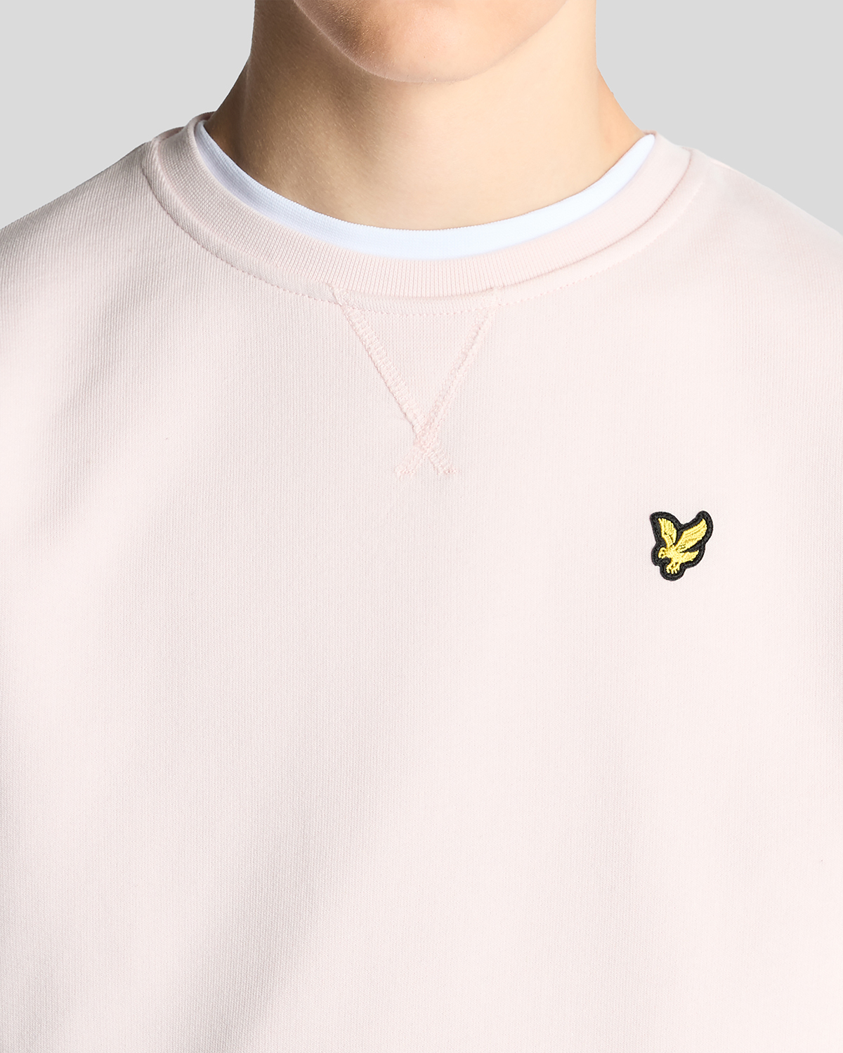 Crew Neck Sweatshirt Light Pink - 3