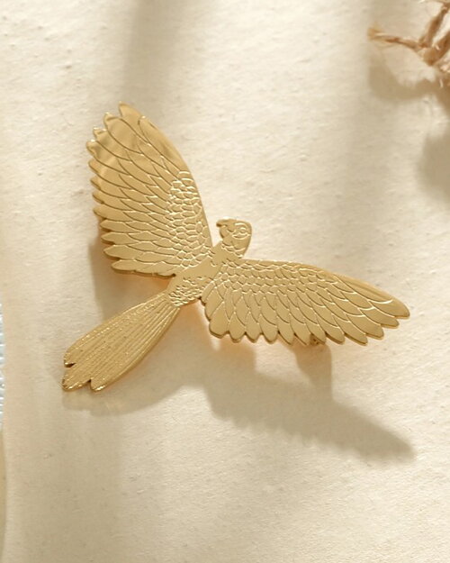 Brosch Phoenix guld
