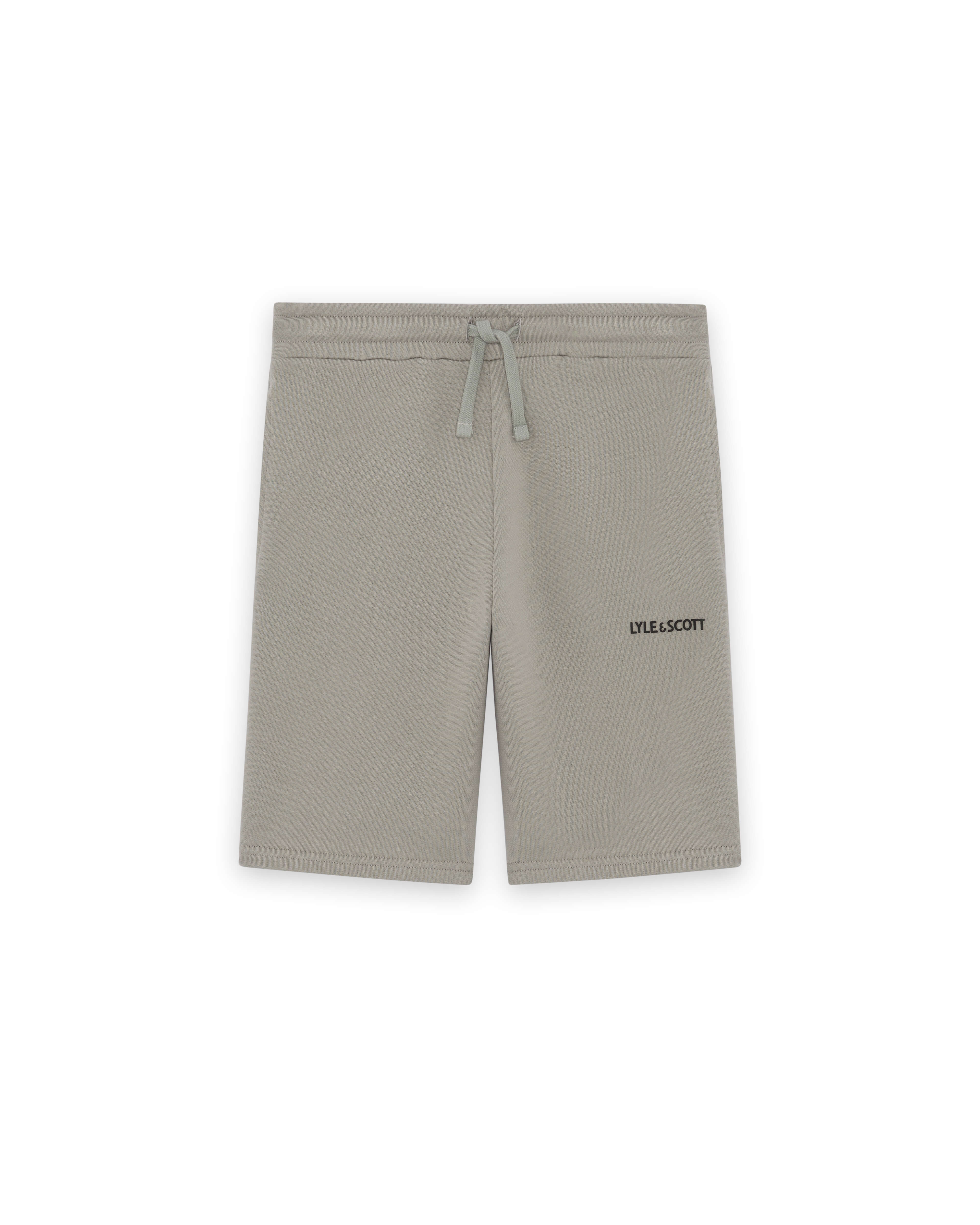 Logo Print Sweat Short Cold Grey