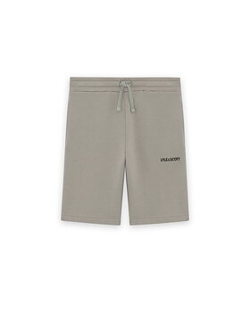 Logo Print Sweat Short Cold Grey