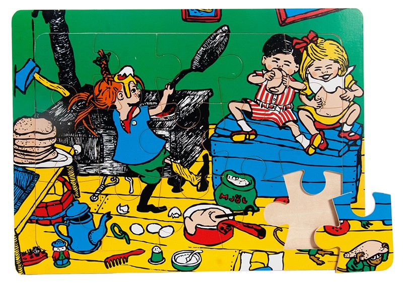 Pippi Långstrump rampussel - 15 bitar