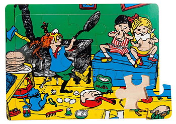 Pippi Långstrump rampussel - 15 bitar