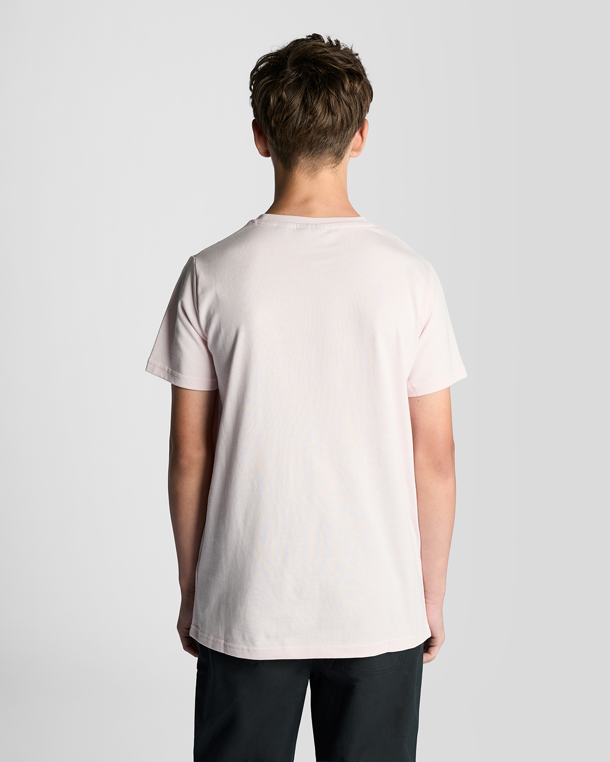 Plain T-shirt Light Pink - 4