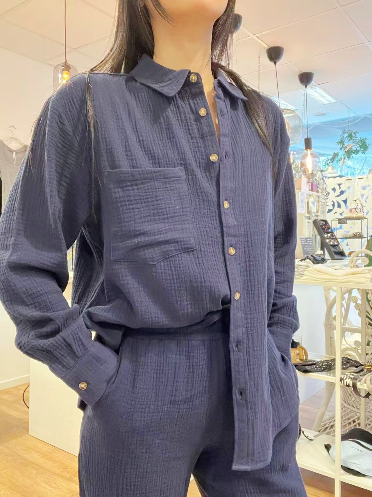 FREEQUENT Esmingo Shirt Navy
