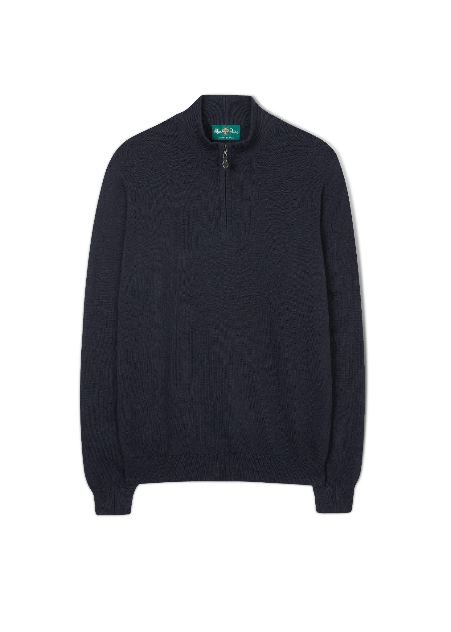  1/4 Zip tröja i marinblå från Alan Paine