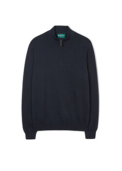  1/4 Zip tröja i marinblå från Alan Paine