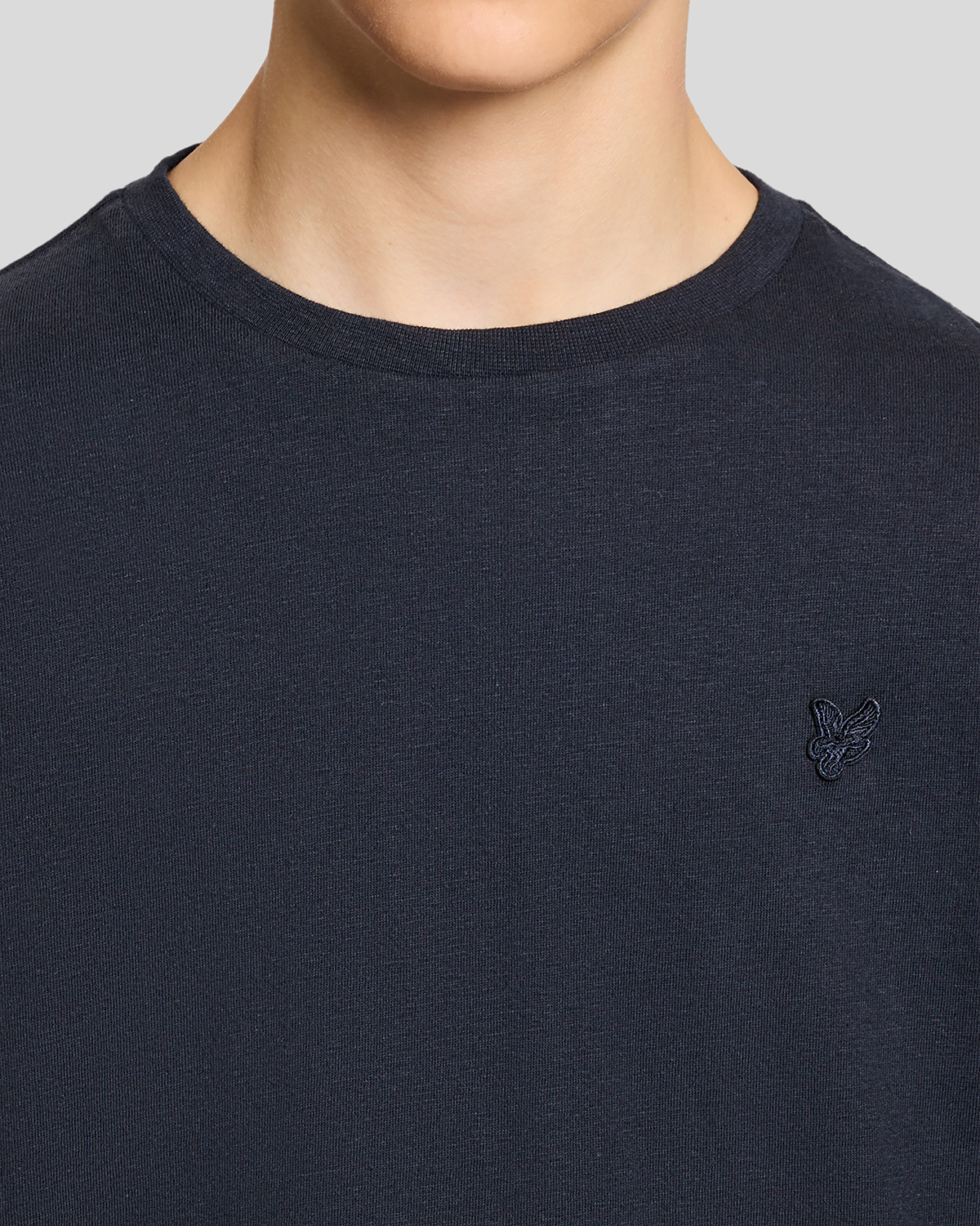 Linen Blend T-shirt Dark Navy - 5